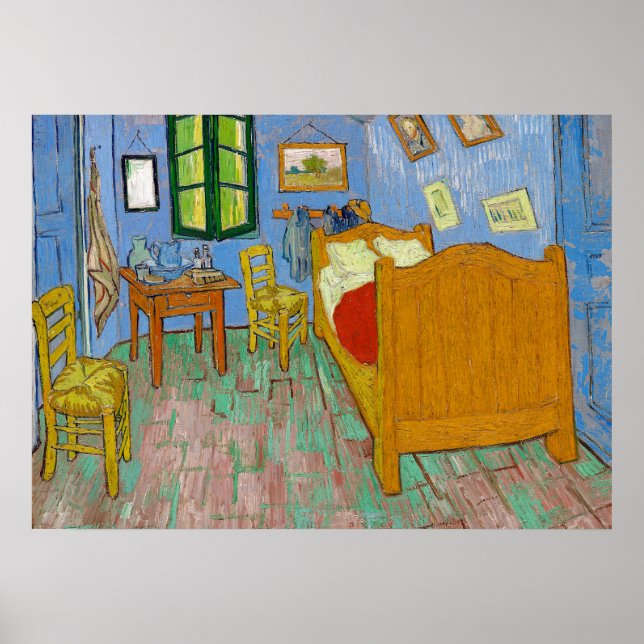 Van Gogh's Bedroom in Arles Painting Art Poster (Front)