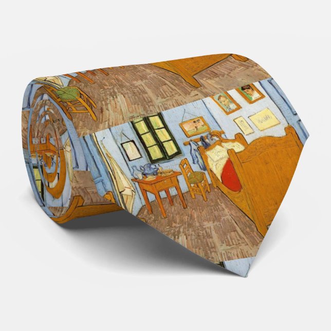 Van Gogh's Bedroom Tie (Rolled)
