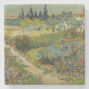 Van Gogh's Classic Painting Garden in Arles Stone Coaster