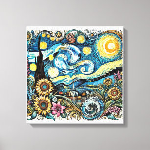 Van Gogh's Dreamscape Canvas art wall 
