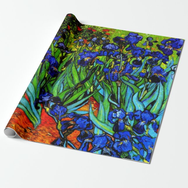 Van Gogh's famous painting, Irises, Wrapping Paper (Unrolled)