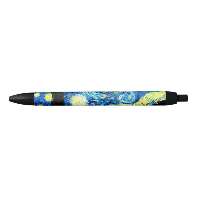 Van Gogh's famous painting, Starry Night Black Ink Pen (Front)