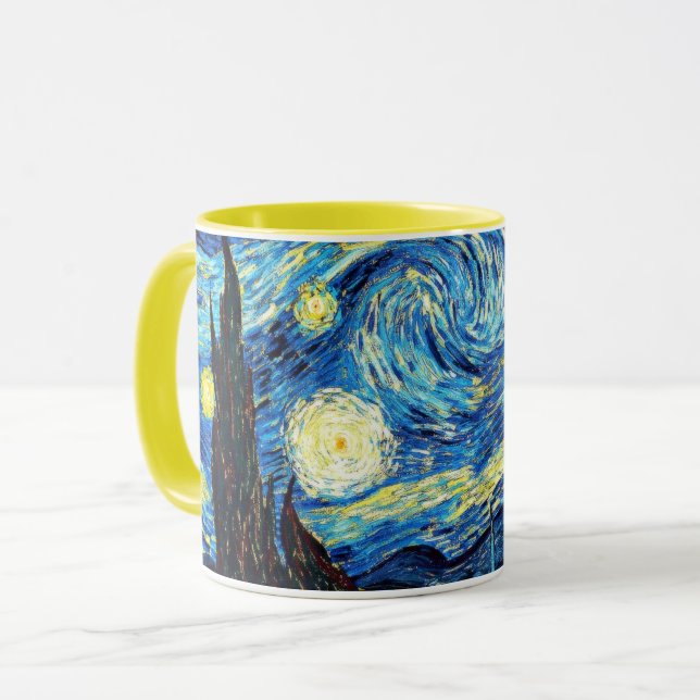 Van Gogh's famous painting, Starry Night Mug (Front Left)