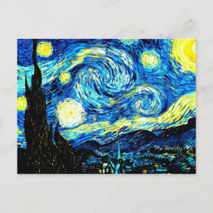Van Gogh's famous painting, Starry Night Postcard