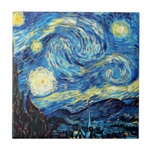 Van Gogh's famous painting, Starry Night Tile