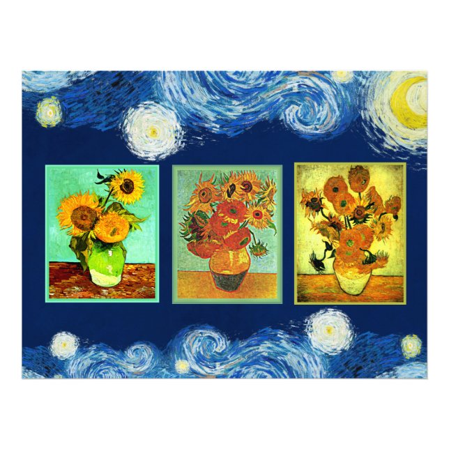 Van Gogh's famous Sunflowers Photo Print (Front)