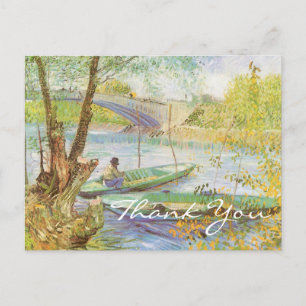 Van Gogh's Fishing in Spring Postcard