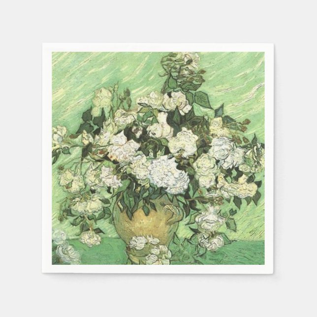 Van Gogh's Flowers in Vase Napkin (Front)
