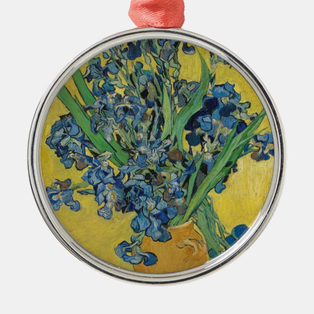 Van Gogh's Iris Metal Tree Decoration (Front)