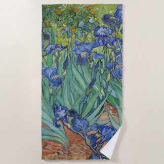 Van Gogh's Irises Beach Towel