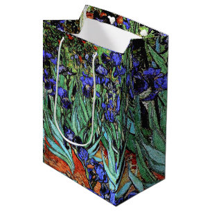 Van Goghs Irises Flowers Floral Gift Bag