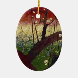 Van Gogh's Japonaiserie after Hiroshige Ceramic Tree Decoration