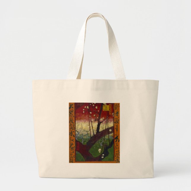 Van Gogh's Japonaiserie after Hiroshige Large Tote Bag (Front)