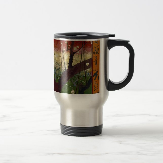 Van Gogh's Japonaiserie after Hiroshige Travel Mug (Right)