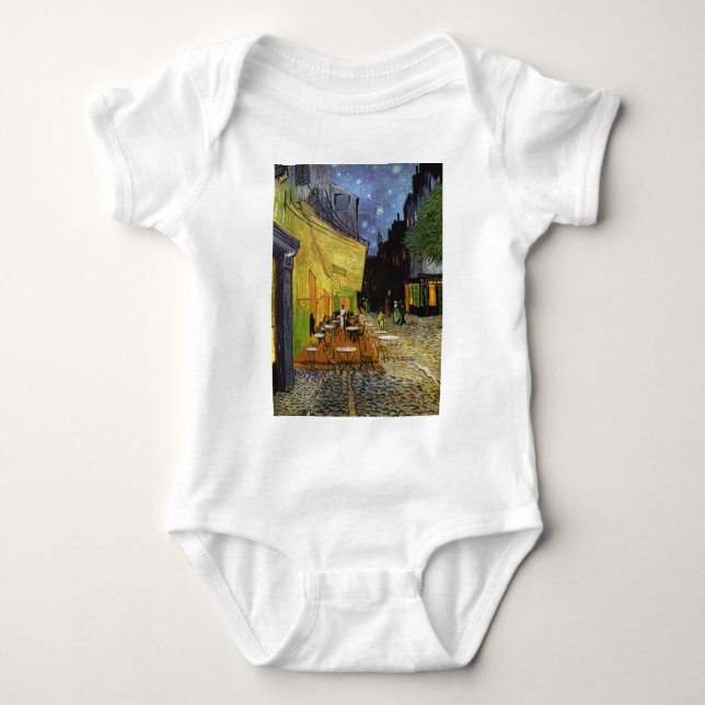Van Gogh's Night Cafe Baby Bodysuit (Front)