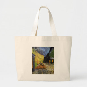 Van Gogh's Night Cafe Large Tote Bag