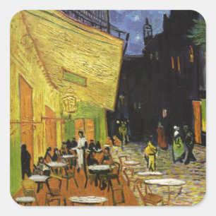 Van Gogh's Night Cafe Square Sticker