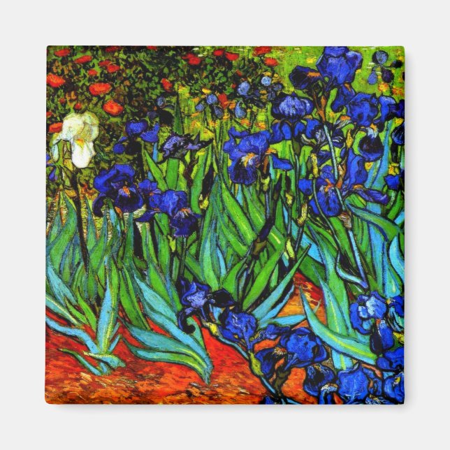 Van Gogh's painting, Irises Magnet (Front)