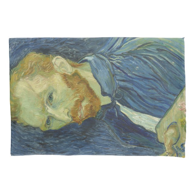 Van Gogh's Self-Portrait Pillowcase (Front)