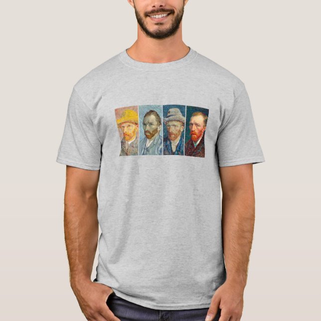 Van Gogh's Self-Portraits T-Shirt (Front)