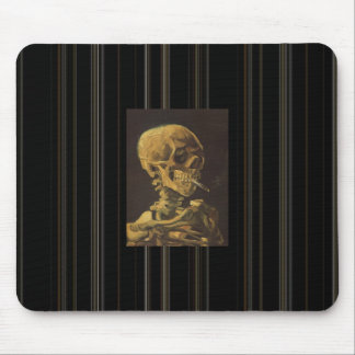 Van Gogh's "Smoking Skeleton" Mouse Mat