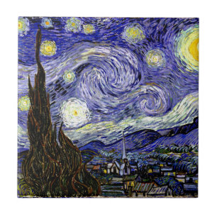 Van Gogh's Starry Night, 1889 Tile