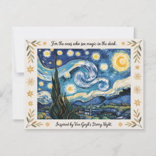 Van Goghs starry night art inspired Postcard