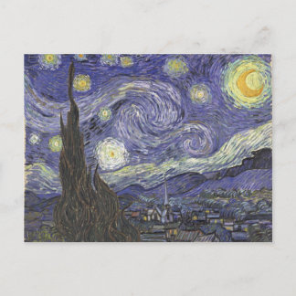 Van Gogh's Starry Night Classic Painting Postcard