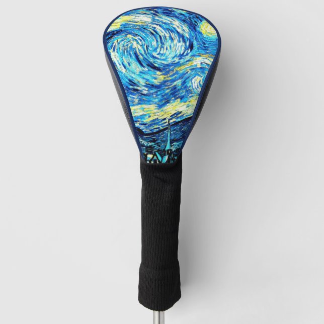 Van Gogh's Starry Night Golf Head Cover (Front)