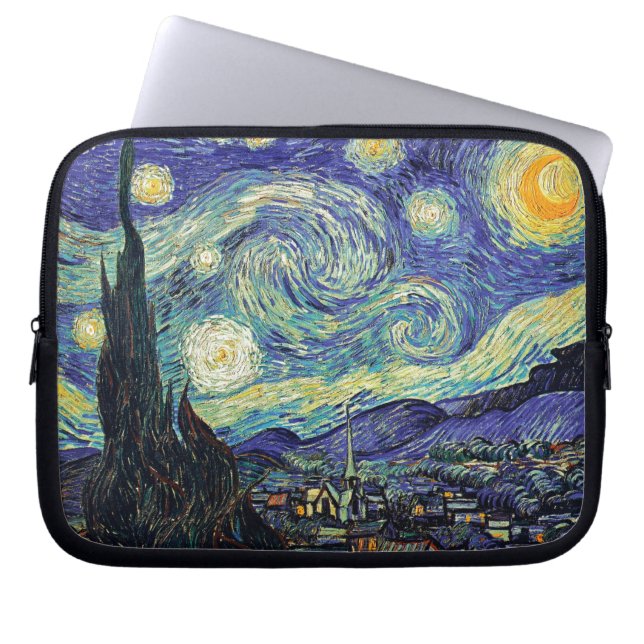 Van Gogh's Starry Night Laptop Sleeve (Front)