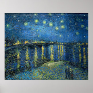 Van Gogh's Starry Night Over the Rhone Poster