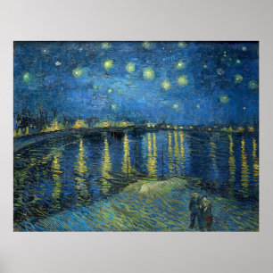 Van Gogh's Starry Night Over the Rhone Poster