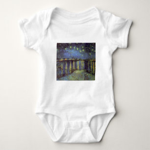 Van Gogh's Starry Night Painting Baby Bodysuit