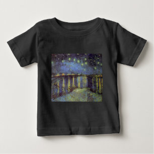 Van Gogh's Starry Night Painting Baby T-Shirt