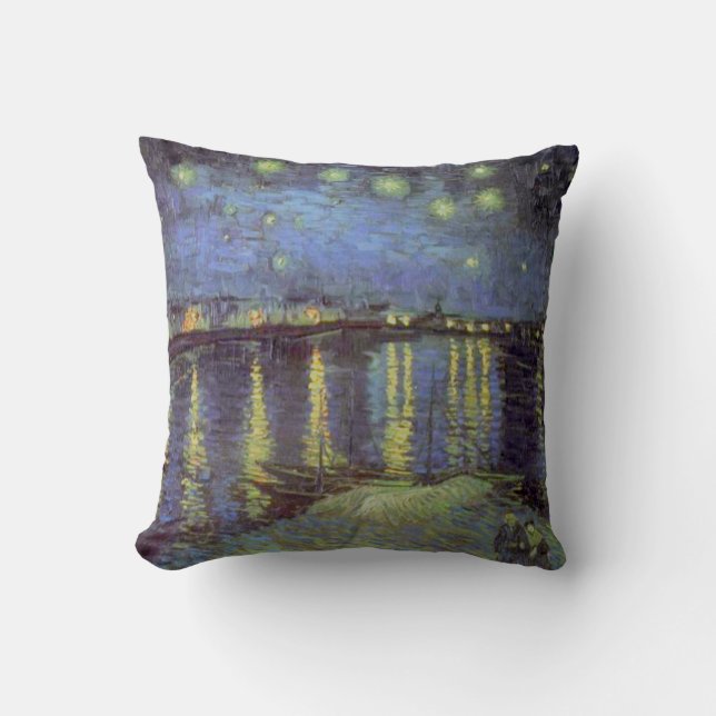 Van Gogh's Starry Night Painting Cushion (Front)