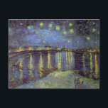Van Gogh's Starry Night Painting Postcard<br><div class="desc">Post-Impressionist Landscape Painting by Vincent van Gogh - Classic Masterpieces - Vincent Van Gogh Landscape and Seascape Painting Series - Starry Night over the Rhone</div>