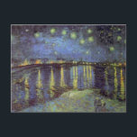 Van Gogh's Starry Night Painting Postcard<br><div class="desc">Post-Impressionist Landscape Painting by Vincent van Gogh - Classic Masterpieces - Vincent Van Gogh Landscape and Seascape Painting Series - Starry Night over the Rhone</div>