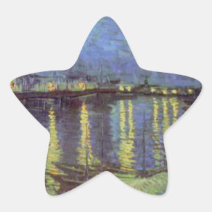 Van Gogh's Starry Night Painting Star Sticker