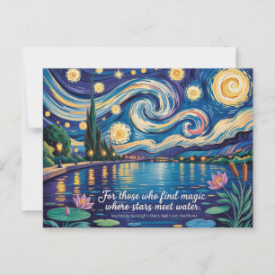 Van Gogh's Starry Night Rhone Art Inspired Postcard