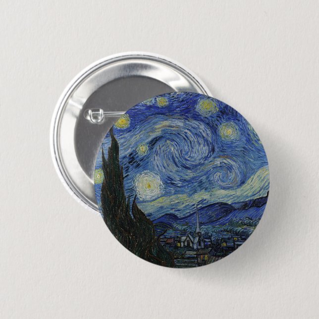 Van Gogh's Starry Night: Whirlwind of Dreams Pin (Front & Back)