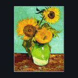 Van Gogh's Sunflowers (3) Postcard<br><div class="desc">Van Gogh's Sunflowers (3) postcard.</div>