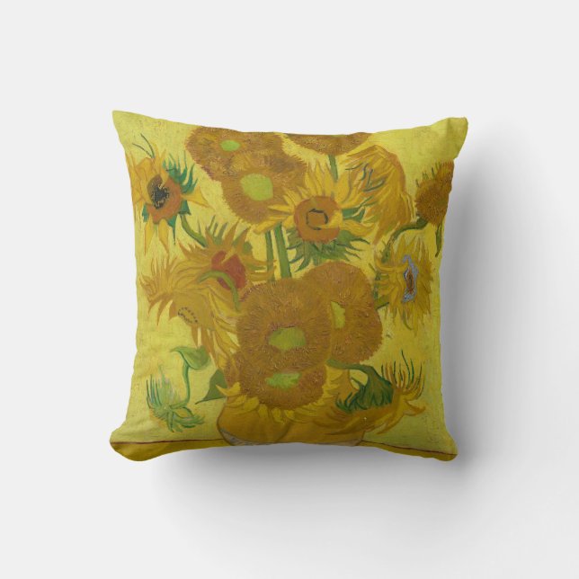 Van Gogh's Sunflowers Cushion (Front)