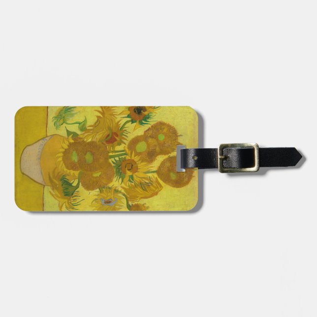 Van Gogh's Sunflowers Luggage Tag (Front Horizontal)