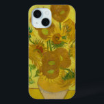 Van Gogh's Sunflowers Vintage Fine Art  iPhone 15 Case<br><div class="desc">Van Gogh's artwork - Vase of Fourteen Sunflowers is featured in this case. **Check out related products with this design in our store and discover more amazing options with this wonderful image: https://www.zazzle.com/collections/arty_gifts_for_the_van_gogh_fan_in_your_life-119079521028472120?rf=238919973384052768</div>