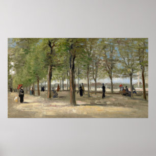 Van Gogh's Terrace in the Luxembourg Gardens Poster