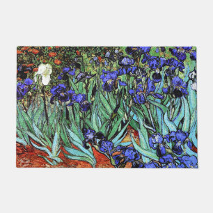 Van Goghs The Irises Flowers Floral Doormat
