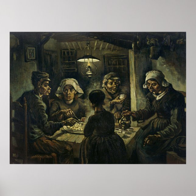 Van Gogh's The Potato Eaters Poster (Front)