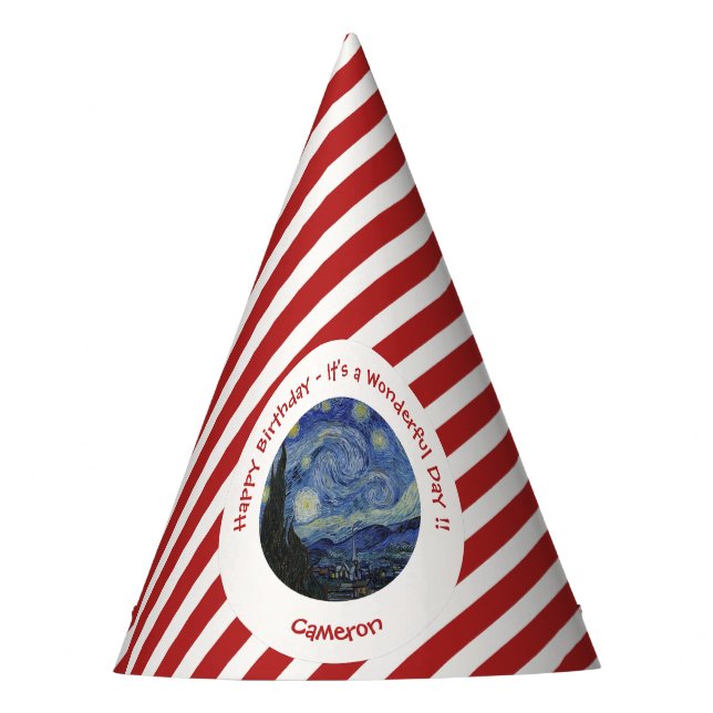 van Gogh's The Starry Night Party Items Collection Hat (Front)