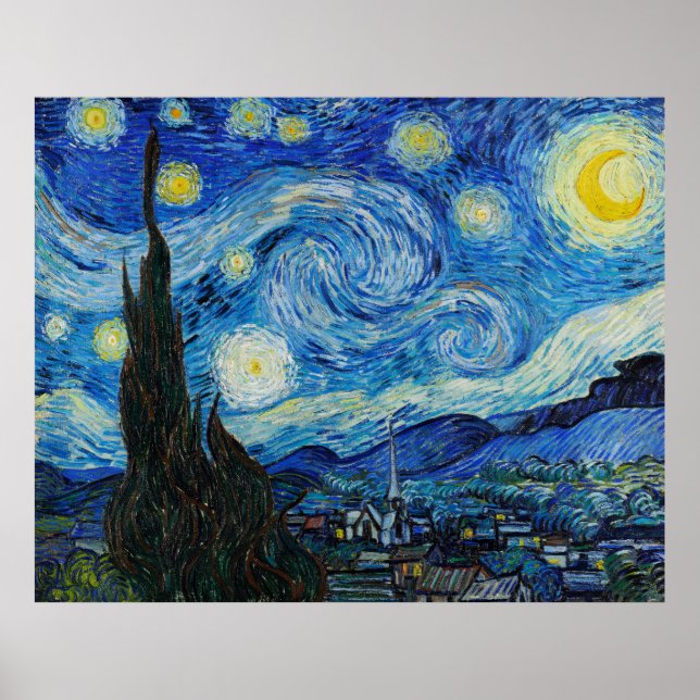 Van Gogh's The Starry Night Poster (Front)