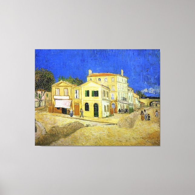van Gogh's Yellow House (Vincent's house at Arles) Canvas Print (Front)